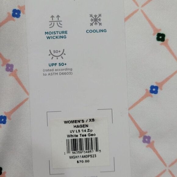 Lady Hagen Golf Pullover 1/4 Zip Long Sleeve Shirt Womens Size XS UPF 50 NEW - Picture 9 of 16